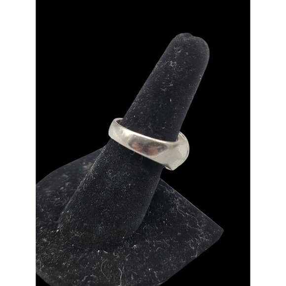 Sterling Silver Mens Opal Ring 925 SIZE 7.25" 4.3mm Thick Band Large Opal Gem - Picture 9 of 16
